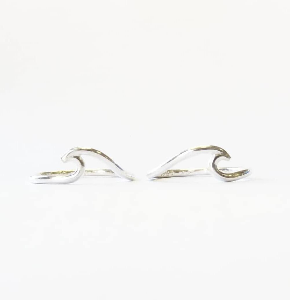 wave ring sterling silver