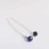 semi precious gem drop sterling silver bracelet